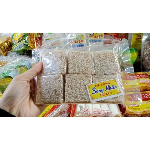 (Chính hãng) Mè xửng Song Nhân 300g, miếng mè dày cộm, đặc sản Huế, date luôn mới