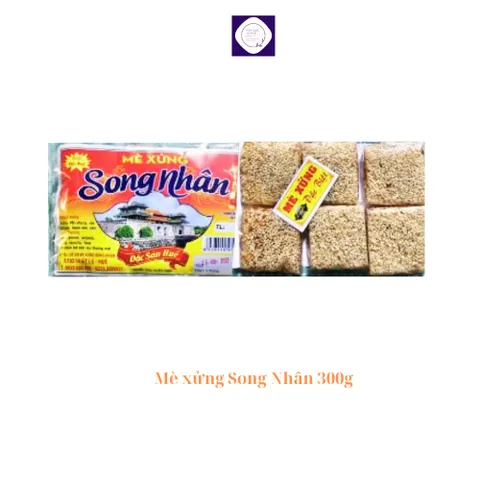 (Chính hãng) Mè xửng Song Nhân 300g, miếng mè dày cộm, đặc sản Huế, date luôn mới