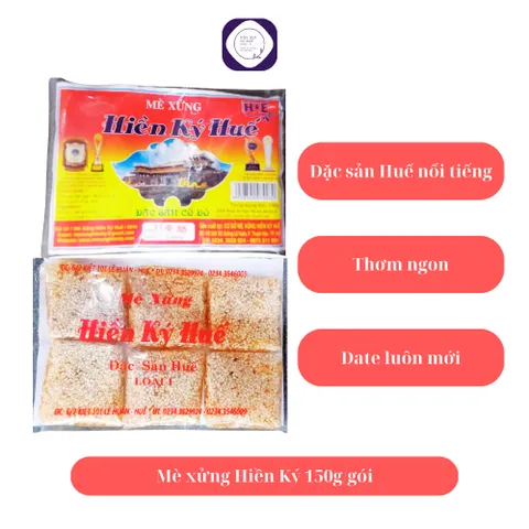 5 gói kẹo  xửng Hiền Ký 1,5kg (300g/gói), mè xửng Huế được chứng nhận hàng Việt nam chất lượng cao