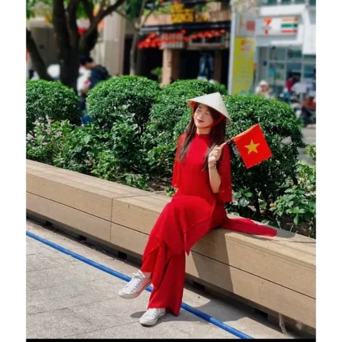 5 Cờ Việt Nam cầm tay, cờ vẫy, in sắc nét, vải mịn, công nghệ cắt không bị xơ viền