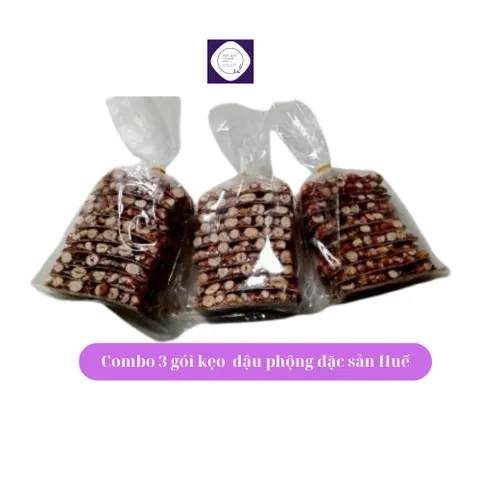 Combo 3 gói kẹo lạc, kẹo đậu phộng chuẩn đặc sản Huế