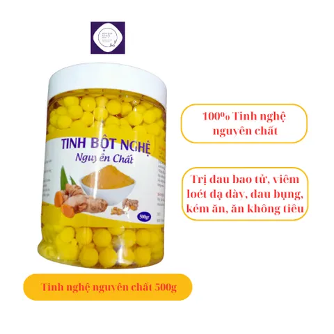 500g tinh nghệ nguyên chất, đặc biệt loại một