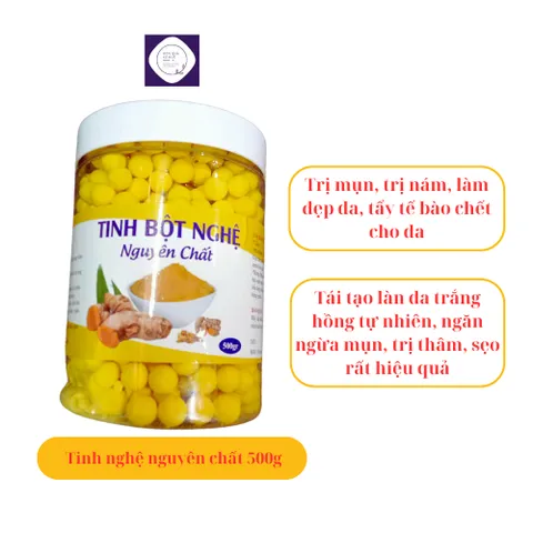 500g tinh nghệ nguyên chất, đặc biệt loại một