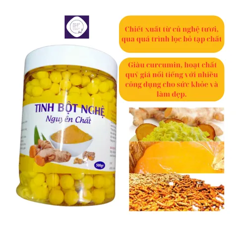 500g tinh nghệ nguyên chất, đặc biệt loại một