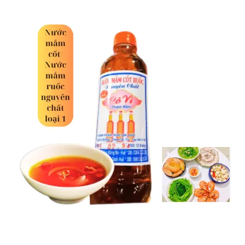 Nước mắm cốt nguyên chất Cô Vi, 500ml, đặc biệt loại một, nước mắm ruốc giá tốt