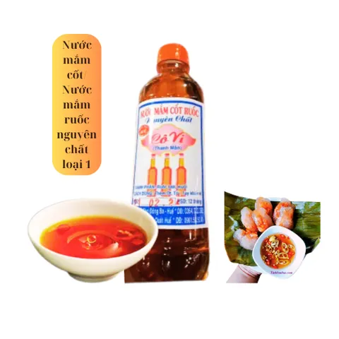 Nước mắm cốt nguyên chất Cô Vi, 500ml, đặc biệt loại một, nước mắm ruốc giá tốt