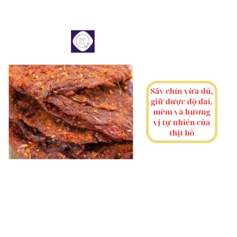 Bò khô nguyên miếng nhà làm, đặc biệt loại một, ăn là ghiền
