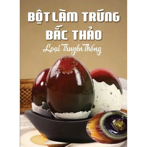 BỘT LÀM TRỨNG BẮC THẢO ĐEN PHA SẴN 2kg