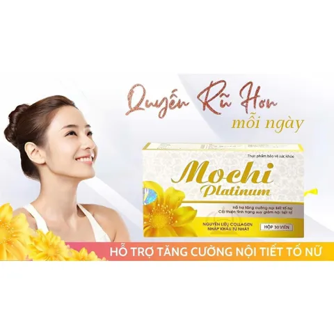 Viên nội tiết tố Mochi Platinum collagen nhập khẩu từ Nhật hộp 30 viên