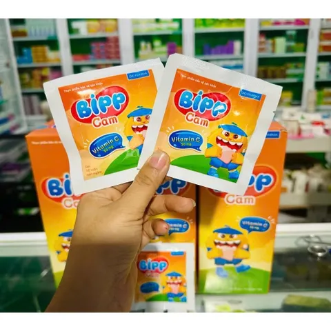 Viên ngậm Bipp Cam DHG Pharma vị cam hỗ trợ tăng cường sức đề kháng