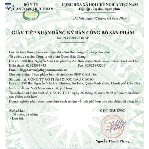 Viên ngậm Bipp Cam DHG Pharma vị cam hỗ trợ tăng cường sức đề kháng