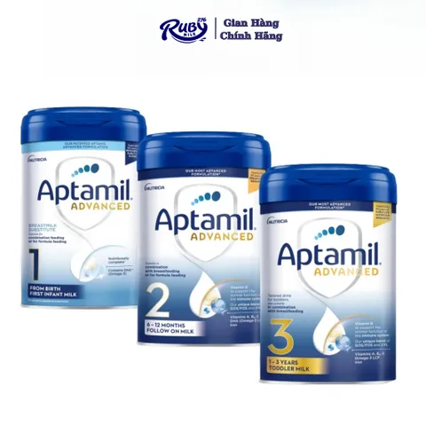 [Exp 2027] Sữa Aptamil Advanced UK Anh Quốc Số 1, 2, 3 - Sữa Bột Công Thức 800g
