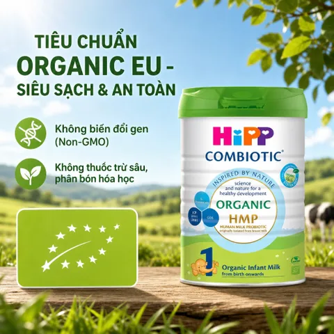 Sữa Bột HiPP Combiotic Organic HMP - Dinh Dưỡng Hữu Cơ Cao Cấp Cho Bé Yêu