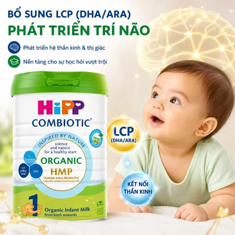 Sữa Bột HiPP Combiotic Organic HMP - Dinh Dưỡng Hữu Cơ Cao Cấp Cho Bé Yêu