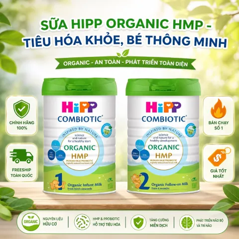 Sữa Bột HiPP Combiotic Organic HMP - Dinh Dưỡng Hữu Cơ Cao Cấp Cho Bé Yêu