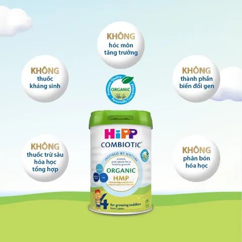 Sữa bột công thức HiPP Organic Combiotic Đủ Số