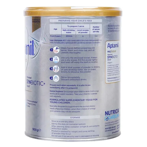 Sữa Bột Aptamil Profutura Úc 900g cho bé chính hãng số 4
