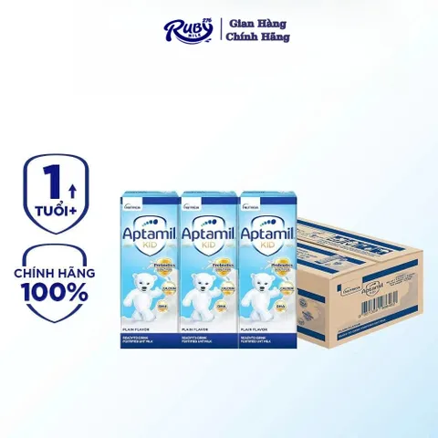Thùng Sữa Dinh Dưỡng Pha Sẵn Aptamil KID, Aptamil Super Gold KID 180ml/110ml giúp phát triển trí não cho bé
