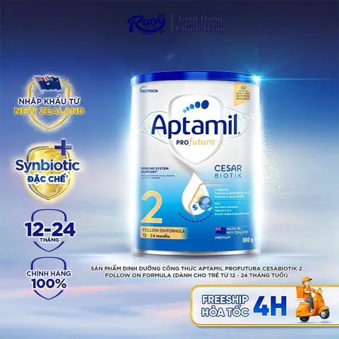 Sữa bột Aptamil Profutura Cesarbiotik New Zealand số 2 - Synbiotic đặc chế
