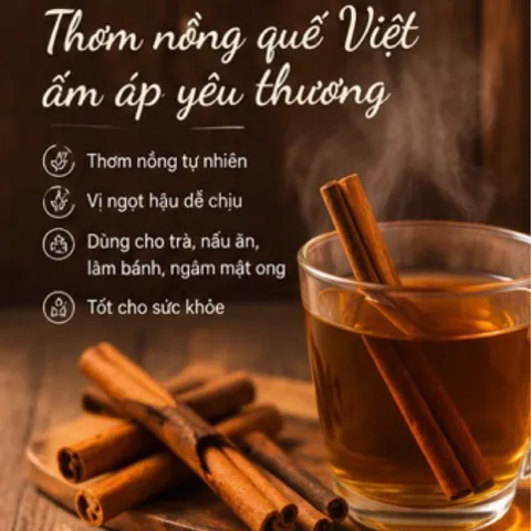 Quế Ống Sáo Yên Bái 7-10cm Thơm Cay Đậm Vị - Gia Vị Nấu Phở, Pha Trà Tự Nhiên - 100g/200g/500g