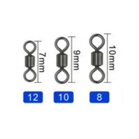 (combo 10-20 khóa) Khóa Link Câu Cá Số 8 Buộc Trục Câu Đài Câu Đơn Chống Xoắn Cao Cấp