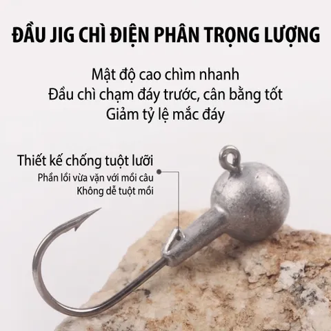 (COMBO 10-20)mồi mềm đuôi T 7cm cao cấp nhạy cá câu lure tặng lưỡi Jighead miễn phí phù hợp cho nhiều loại cá