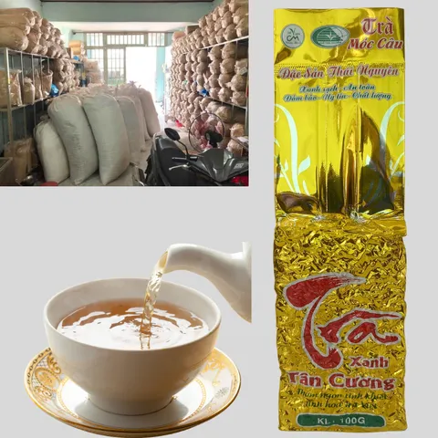 (Combo 10 gói Chè Móc Câu) Trà Móc Câu Sạch Công Minh, Hút chân không mỗi gói 100gr.