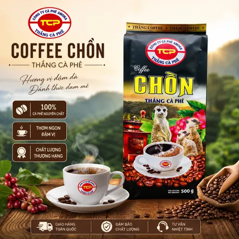 [Combo 1kg] Cà Phê Chồn Nâu Thắng Coffee Chồn LK Hoa Socola