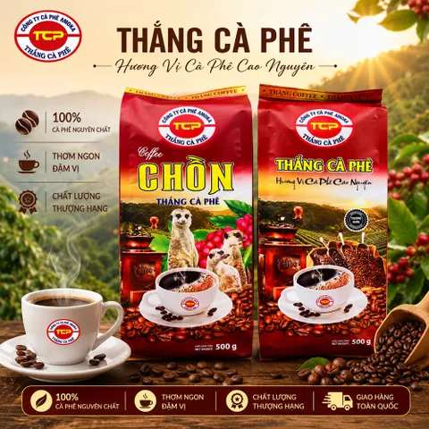 [Combo 1kg] Cà Phê Chồn Nâu Thắng Coffee Chồn LK Hoa Socola