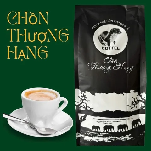 Cà Phê Đen Chồn Nâu Đông Á 500g - Gu Cafe Đen Đá