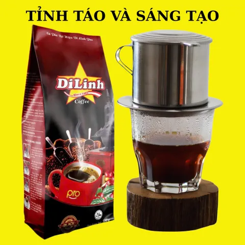 (Combo 4 Túi) Cà Phê Di Linh Gu Cafe Mạnh - Đen Sánh Đậm Coffee Socola