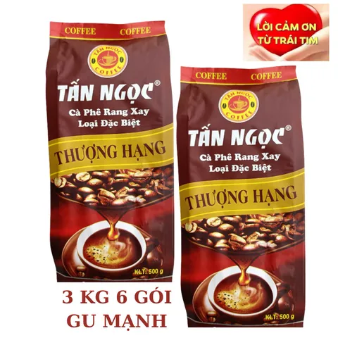 Cà phê ARABICA xay pha phin truyền thống - 0.5kg Tấn Ngọc Coffee - Gu mạnh vị đậm