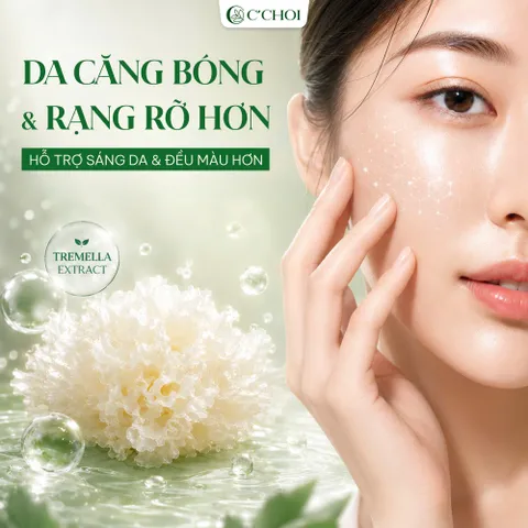 Combo dưỡng ẩm, sáng da, chống nhăn da, hỗ trợ làm mờ các dấu hiệu lão hóa da C'Choi