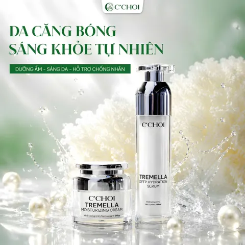 Combo dưỡng ẩm, sáng da, chống nhăn da, hỗ trợ làm mờ các dấu hiệu lão hóa da C'Choi