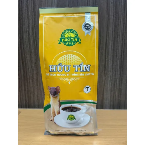 Cà Phê Hữu Tín Gói Vàng 500g - Rang Xay Nguyên Chất, Pha Phin Chuẩn Gu Việt