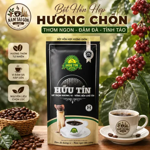 Cà Phê Robusta Hữu Tín Coffee Pha Phin Hương Vị Truyền Thống - 500gram