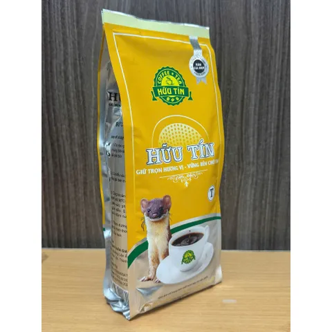 Cà Phê Hữu Tín Gói Vàng 500g - Rang Xay Nguyên Chất, Pha Phin Chuẩn Gu Việt