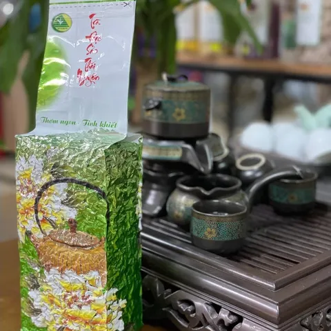 Trà Búp Non Ngon Gói 100g Trà bắc Thái Nguyên, nước xanh hậu ngọt