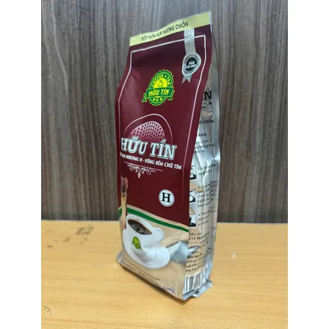 Cà Phê Hữu Tín Nâu Hương Chồn 500g - Rang Xay Nguyên Chất, Đậm Đà, Pha Phin Chuẩn Gu