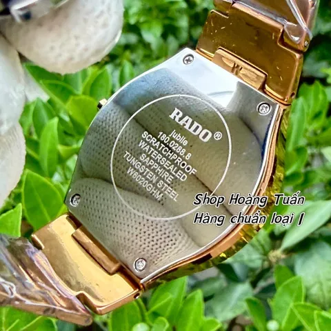 Đồng Hồ Cặp đôi R.D Nam Nữ vỏ đá Ceramic . Kính khía sapphire chống trầy . Máy pin chuẩn Nhật . Chống nước 3ATM .