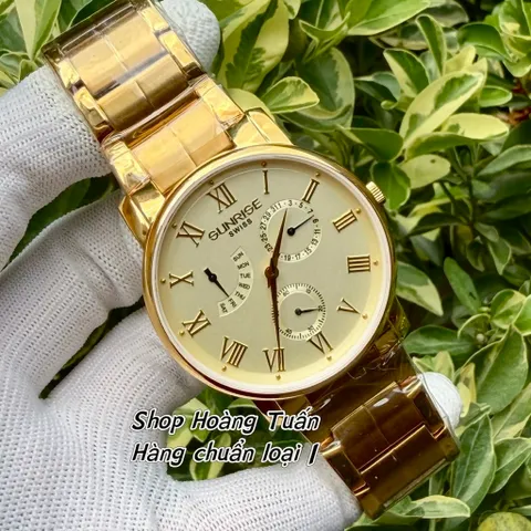 Đồng Hồ Nam S.R 5 kim phong cách sang ngầu lịch lãm . Kính sapphire chống trầy . Máy pin chuẩn Nhật . Chống nước tốt
