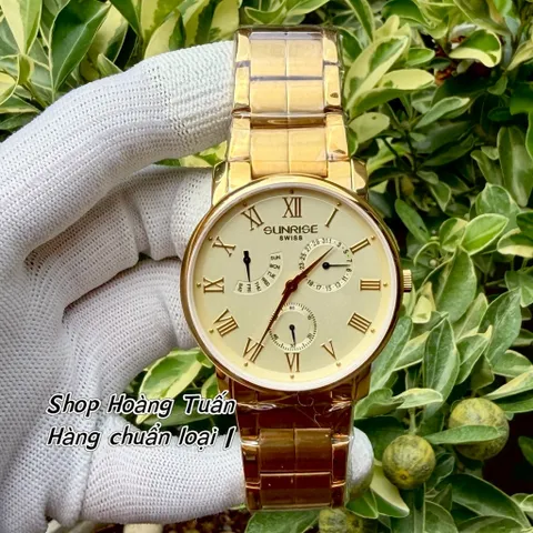 Đồng Hồ Nam S.R 5 kim phong cách sang ngầu lịch lãm . Kính sapphire chống trầy . Máy pin chuẩn Nhật . Chống nước tốt