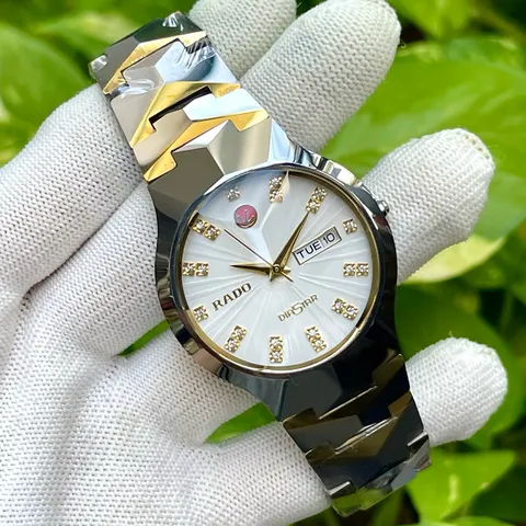Đồng Hồ R.D cặp đôi Nam Nữ . Vỏ đá ceramic  . Kính sapphire chống trầy . Máy Quartz Nhật . Chống nước tốti