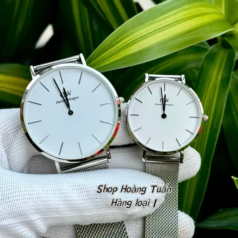 Đồng Hồ cặp đôi Nam Nữ D.W . Fullbox hộp sổ . Kính sapphire chống trầy . Máy Quartz Nhật . Chống nước tốt