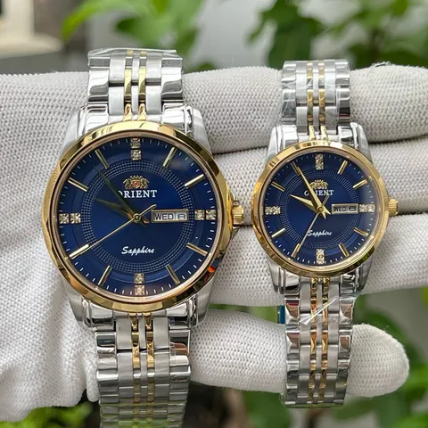 Đồng Hồ cặp đôi 0.R . Kính sapphire chống trầy . Máy Quartz Nhật . Chống nước tốt