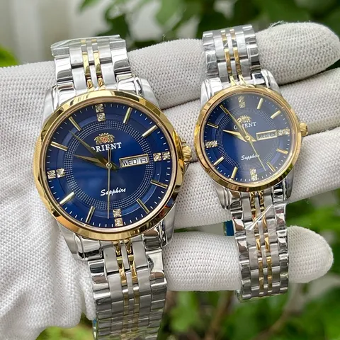 Đồng Hồ cặp đôi 0.R . Kính sapphire chống trầy . Máy Quartz Nhật . Chống nước tốt