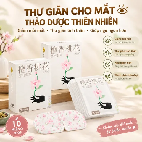 [Hộp 10 miếng] Mặt nạ chườm ấm mắt FUYA thảo dược giúp thư giãn, giảm mệt mỏi cho đôi mắt