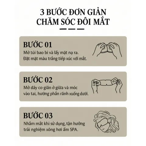 [Hộp 10 miếng] Mặt nạ chườm ấm mắt FUYA thảo dược giúp thư giãn, giảm mệt mỏi cho đôi mắt