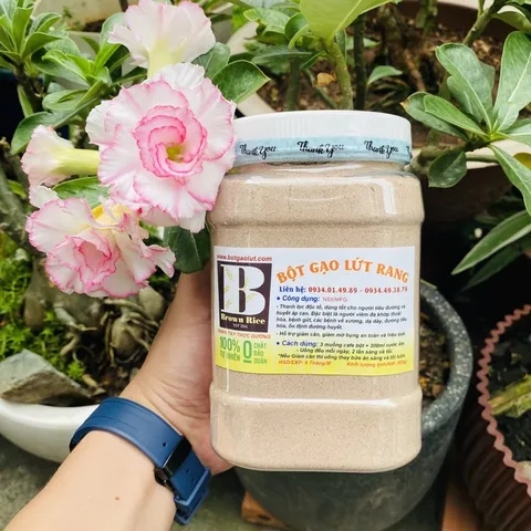 BỘT GẠO LỨT giảm cân BROWN RICE rang tay (hũ 800gr)