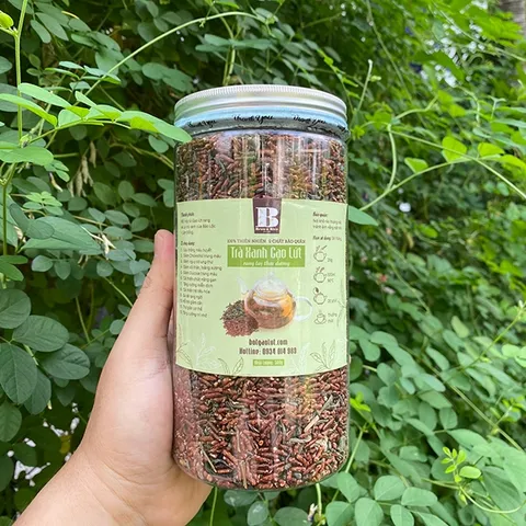 Trà Xanh Gạo Lứt Rang Brown Rice 500gr